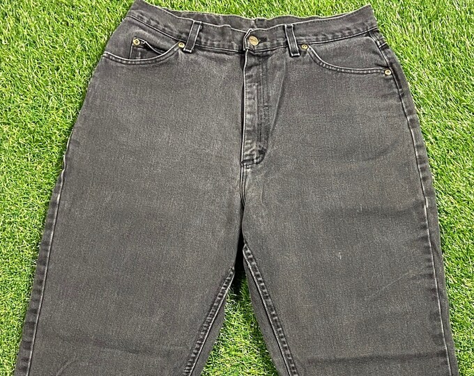 Vintage Black LL Bean Jeans Made USA Size 30 x 32 American USA Classic Blue Jean Pants Bottoms True Vtg 1990s 90s