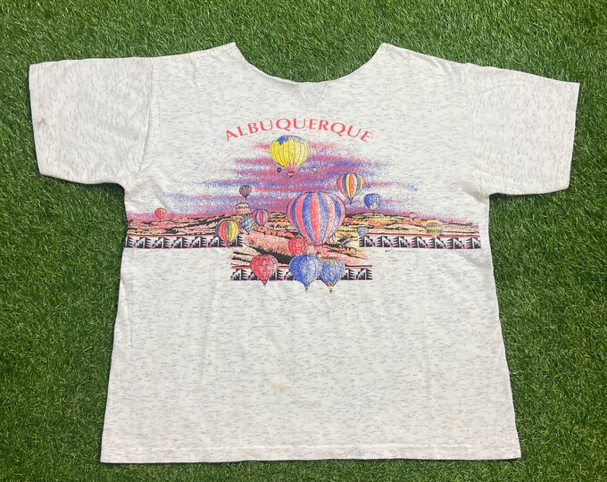 Vintage Albuquerque Balloon Capital of the World T Shirt Tee Size Xtra Large XL Hot Air Balloon New Mexico 1990s 90s