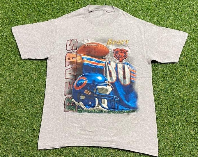 Vintage Chicago Bears T Shirt Tee Size Small S NFL Football Illinois 1990s 90s