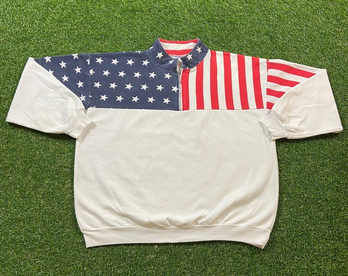 Vintage United States of America Crewneck Sweatshirt Size Xtra Large USA North America Washington DC 1990s 90s Pull Over Oversized