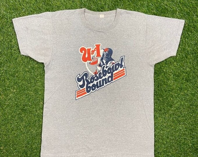 Vintage University Of Illinois Rose Bowl Bound T Shirt Tee Size Xtra Large XL Fruit of the Loom NCAA College Football 1980s 80s