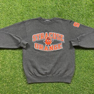 Vintage Syracuse University Crewneck Sweatshirt Size Small S New York Orangemen NCAA College Basketball Ny Pull Over