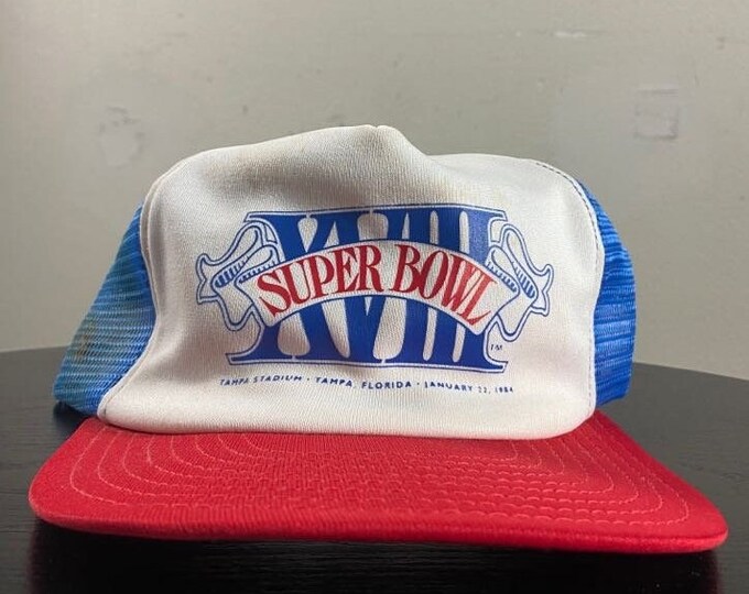 Vintage Super Bowl XVIII 1984 Snapback Hat Made Usa OSFA  NFL Football League 1980s 80s