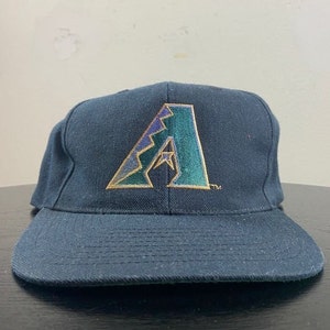 Vintage Arizona Diamondbacks Snapback Hat OSFA Purple Snake D Backs Baseball MLB 1990s 90s Phoenix