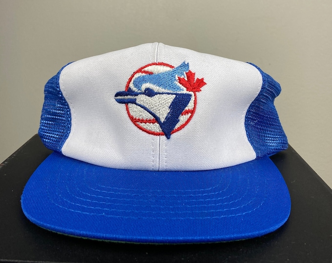 Vintage  Toronto Blue Jays Snapback Hat U.I.I. MLB Baseball Canada 1990s 90s Six Drake