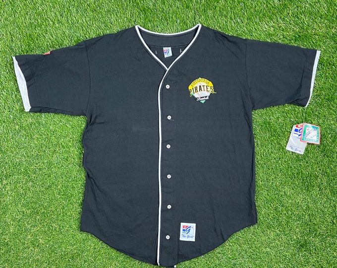 Vintage Pittsburg Pirates T Shirt Tee The Game Made USA Size Large L MLB Baseball Clemente Bond 90's 1990s