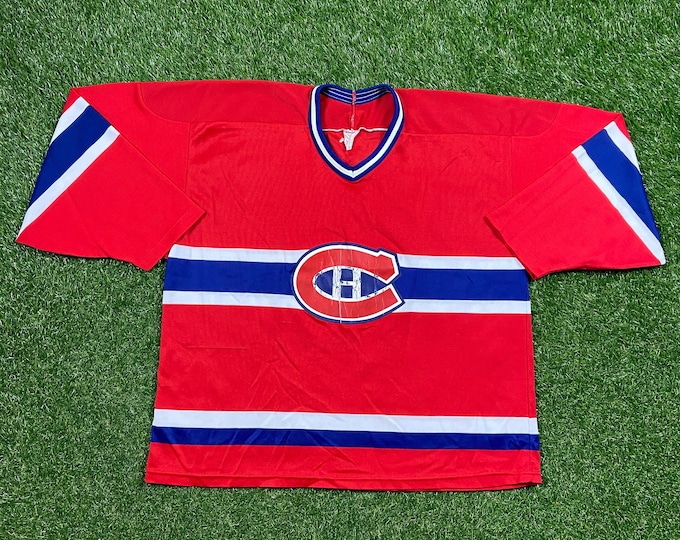 Vintage Montreal Canadiens Hockey Jersey CCM Made in Canada Size XXL 2XL NHL Hockey Canada 1990s 90s