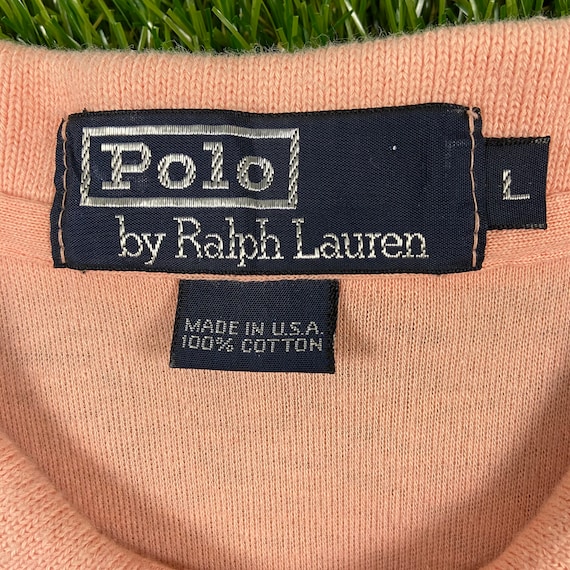 Vintage Ralph Lauren Polo Shirt Made USA Size Large RL American