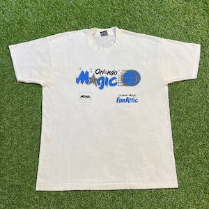 Vintage Orlando Magic T Shirt Tee Fruit of the Loom Made USA Size Xtra Large XL NBA Basketball Florida Shaq 1990s 90s