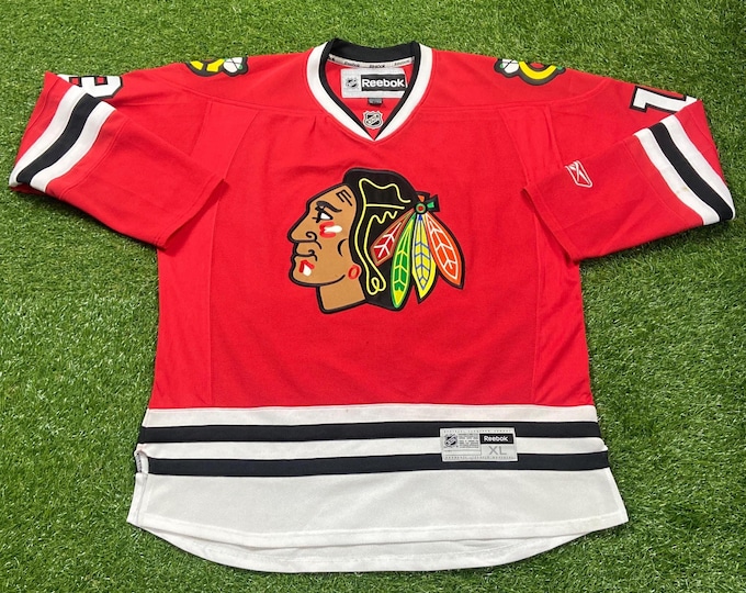 Vintage Chicago Blackhawks Daniel Carcillo #13 Autographed Jersey Reebok Size Xtra Large XL NHL Hockey Illinois 00s