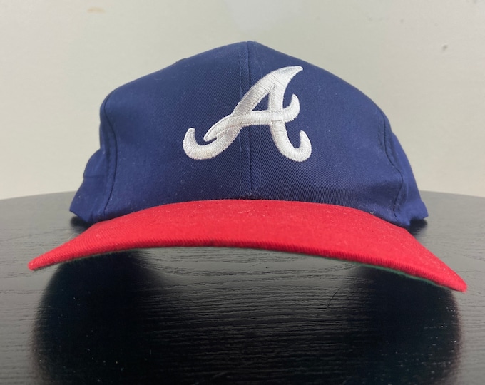 Vintage Atlanta Braves Snapback Hat OSFA MLB Baseball Georgia 90s ATL National League Classic Hank Aaron Coke Classic Winn Dixie