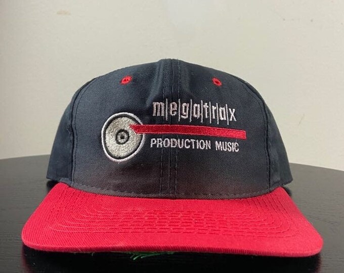 Vintage Megatrax Snapback Hat Headmasters OSFA Music Production 1990s 90s