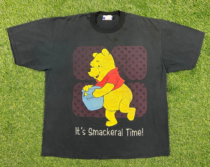 Vintage Winnie The Pooh T Shirt Tee Made USA Size XXL 2XL Walt Disney Classic Cartoon Mickey Mouse Pooh 1990s 90s