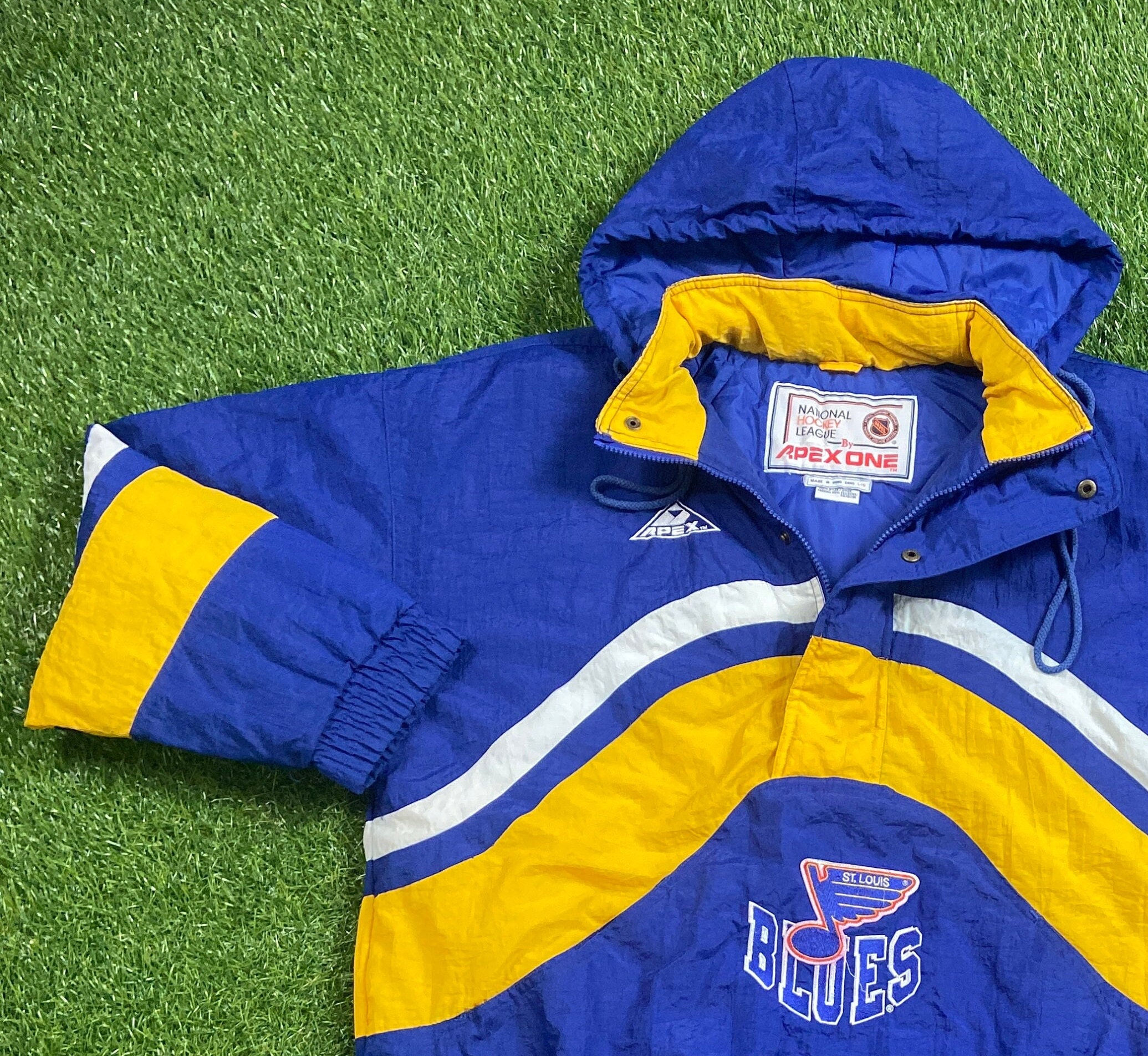 Vintage St Louis Blues Jacket Apex One Size Large L NHL Hockey -  Norway
