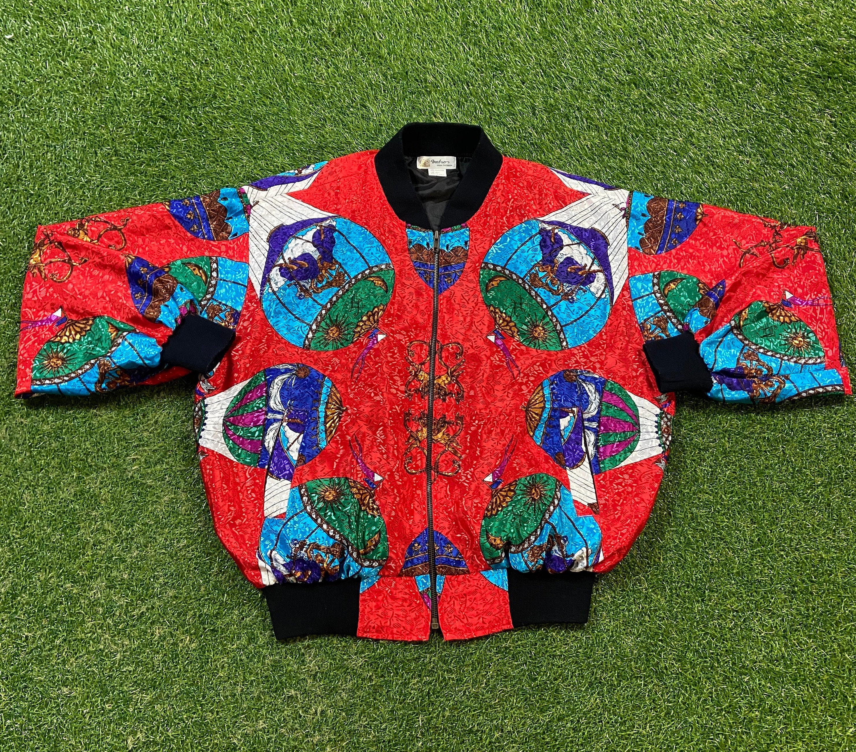 80s Red Jacket - Etsy