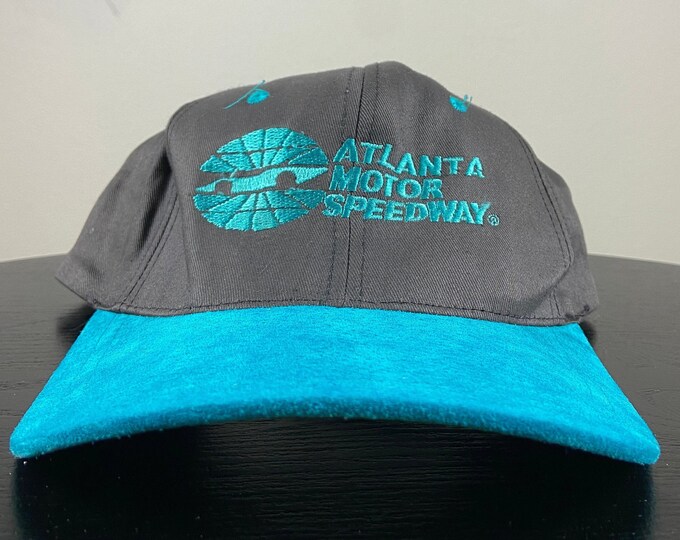Vintage Atlanta Motor Speedway Snapback Hat Cap OSFA Classic Car Speedway NASCAR Daytona 500 Motorsports ATL Georgia 1990s