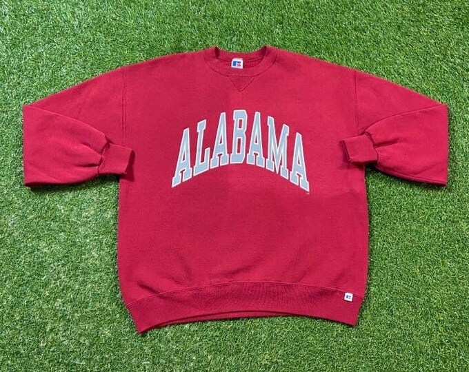 Vintage University of Alabama Crimson Tide Crewneck Sweatshirt Made Usa Size Xtra Large XL NCAA College Football Roll Tide SEC Bama 1990s