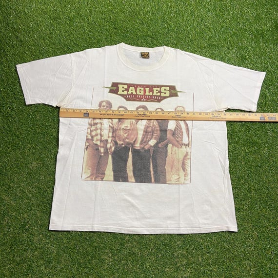 Vintage Eagles Hell Freezes Over T Shirt Tee Made USA Size XXL 2XL