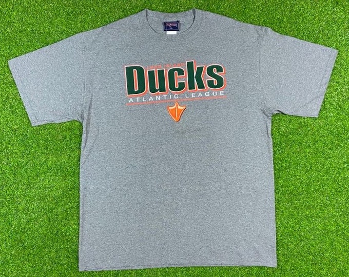 Vintage Long Island Ducks Atlantic T Shirt Tee Jansport Size Xtra Large NCAA College Football Basketball Classic 1990s 90s XL Original Tag