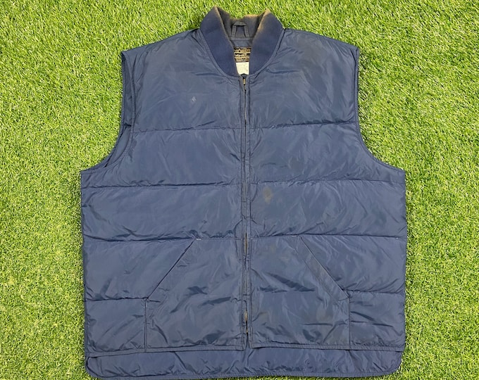 Vintage Eddie Bauer Winter Athletic Vest Jacket Made USA Size XXL 2XL Warm Zipper Jacket Raincoat 1990s Coat Hiking Coat 90s