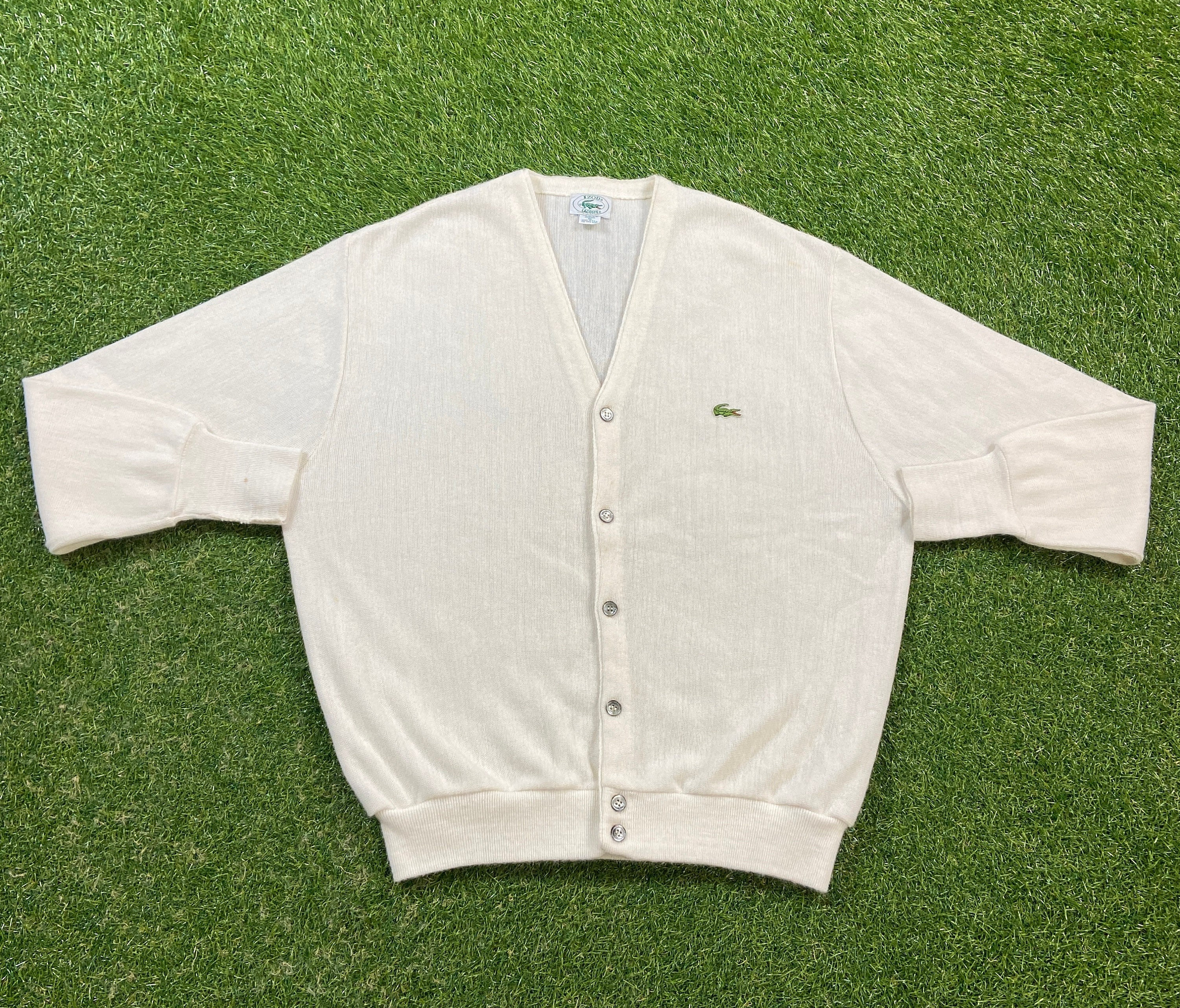 Vintage Lacoste Izod Cardigan Sweater USA Size Xtra Large - Etsy Israel