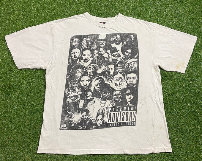 Vintage Hip Hop T Shirt Tee Size 4x Def Jam Rap Music Rare Print Rap tee Bootleg East Coast New York City 90s 00s