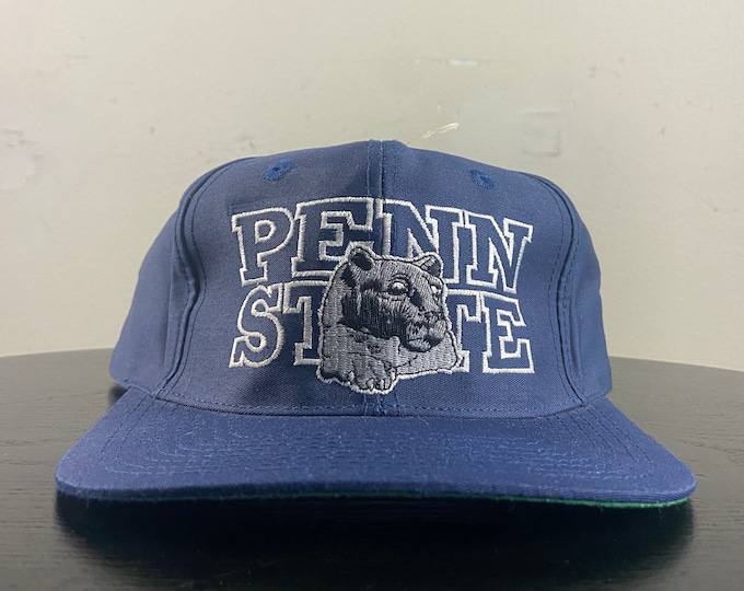 Vintage University of Penn State Nittany Lions Snapback Hat Front Row OSFA NCAA College Football Pennsylvania 1990s Classic 90s