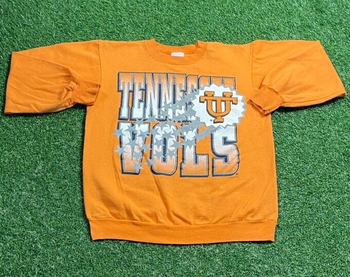 Vintage University of Tennessee Volunteers Crewneck Sweatshirt Size Small S NCAA College Basketball Knoxville 1990s 90s Pull Over Oversized