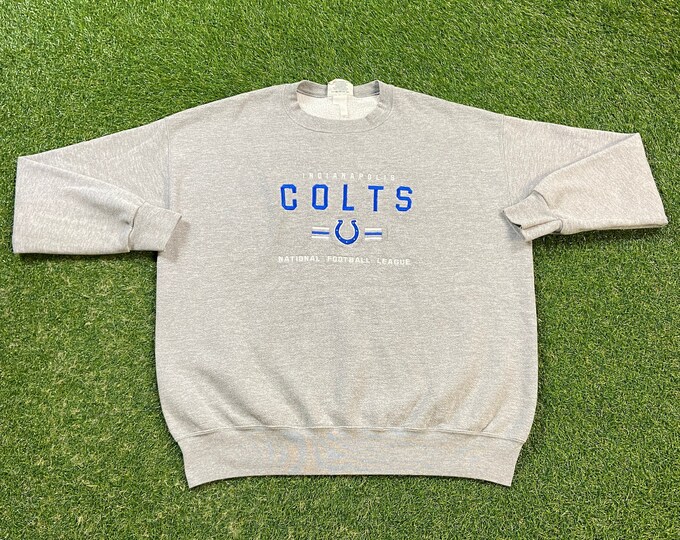 Vintage Indianapolis Colts Crewneck Sweatshirt Lee Sport Size Xtra Large XL NFL Football Indiana Peyton Manning 1990s Pull Over