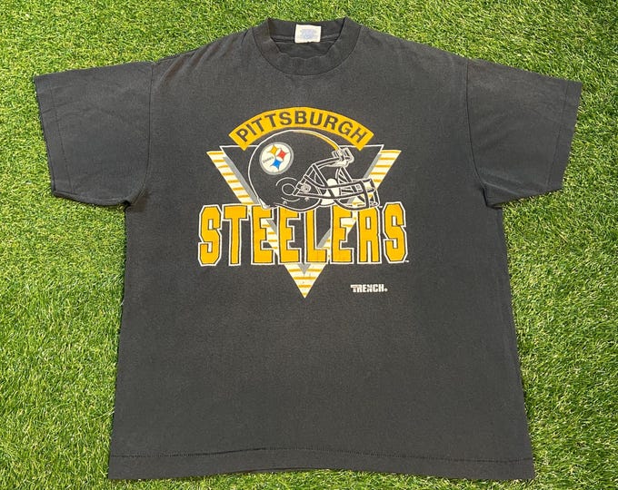 Vintage Pittsburgh Steelers T Shirt Tee Made USA Size Xtra Large XL NFL Football Pennsylvania 1990s 90s
