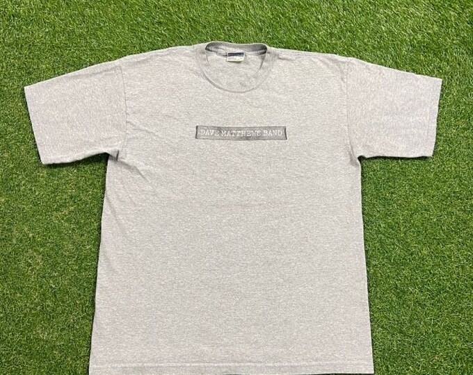 Vintage Dave Matthews Band T Shirt Tee Made USA Size Large L Country Music Authentic 00s Spring Tour 2002
