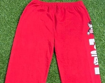 Vintage Wolf Pack Sweatpants von der Uni Uni Uni USA Größe XL xl Uni Basketball Uni Uni Basketball 1990er 90er Jahre