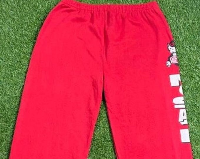 Vintage NC State University WolfPack Sweatpants Made Usa Size Xtra Large XL NCAA College Basketball 1990s 90s