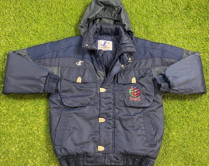 Vintage Disney's Wide World of Sports Jacket Logo Athletic Medium/Large Walt Disney World WDW Mickey Mouse ESPN 1990s 90s Winter Coat Snow