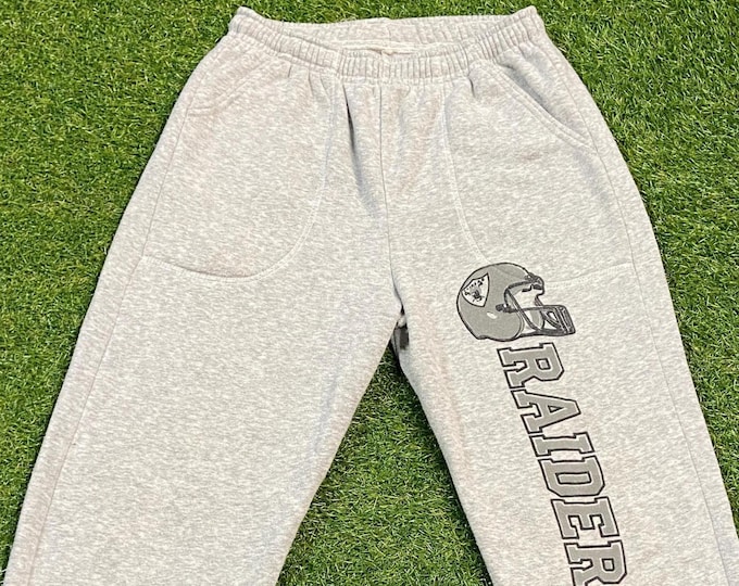 Vintage Los Angeles Raiders Sweatpants Made USA Size Small S Oakland California Las Vegas NFL Football 1990s 90s