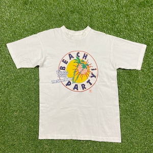 Vintage Coors Light Beach Party Beer T Shirt Tee Size Medium M Coors Brewing Company Colorado Drink Alcohol 1990s 90s