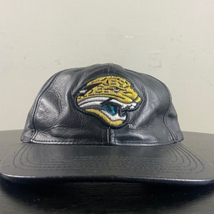 Vintage Jacksonville Jaguars lederen band terug hoed OSFA NFL Football Afc Florida FL jaren 1990 jaren &#39;90