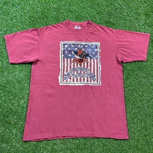 Vintage Budweiser King of Beers T Shirt Tee Made USA Size Large L American-style Pale Lager Anheuser–Busch Brew Alcohol 1990s 90s