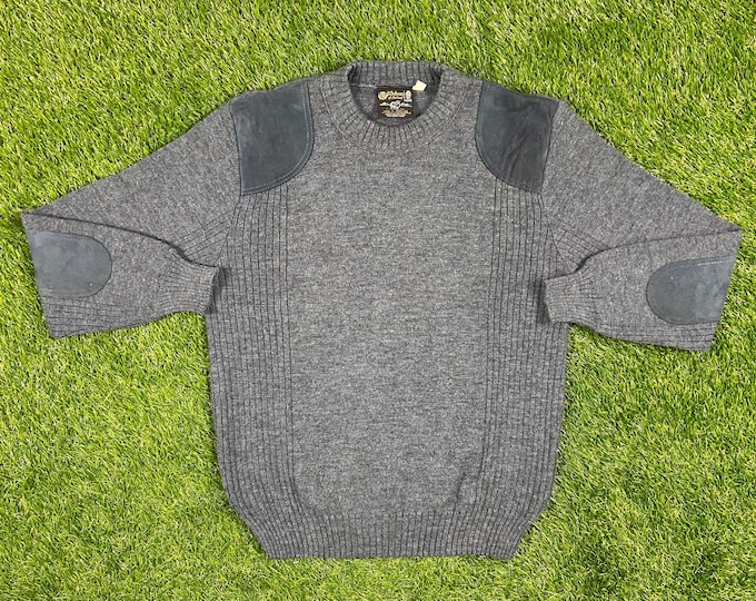 Vintage Maban of Scotland Crewneck Sweater Size Medium Made in Great Britain UK Ireland Warm Cozy Winter Comfy Outdoor Wear Work Wear Rugged