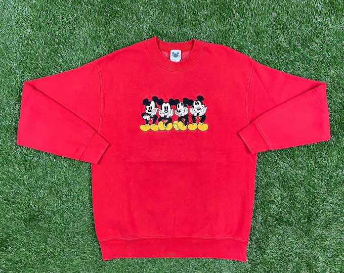 Vintage Disney Mickey Mouse Crewneck Sweater The Disney Catalog Size Large Walt Disney World 1990s L Classic 90s Magic Pull Over Oversized