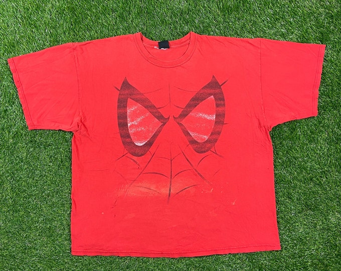 Vintage Spider-Man T Shirt Marvel Comics Avengers Peter Parker Size XL / XXL Super Hero Mega