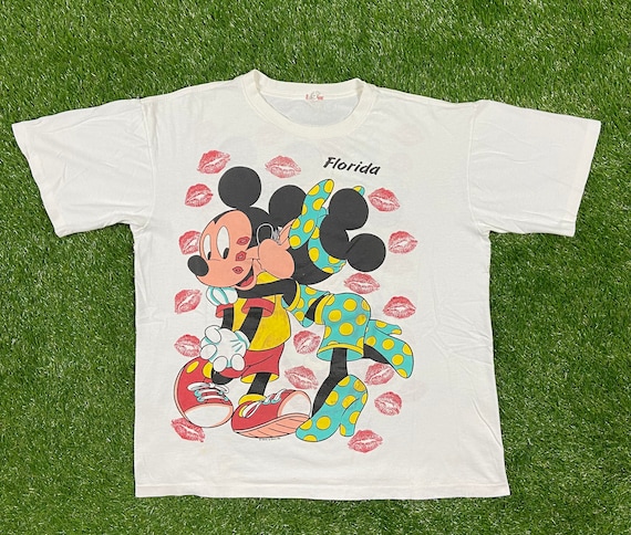 Vintage Mickey Mouse and Minnie Mouse Florida Tee T Shirt Sherry