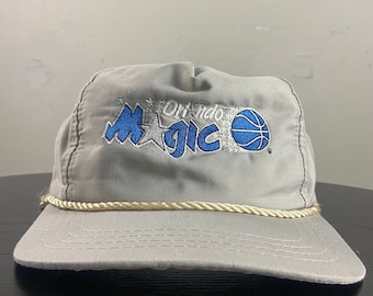 Boné Snapback Vintage Orlando Magic, Tamanho Único, Estilo Basquete da NBA, Flórida, Shaq, Penny, Anos 90