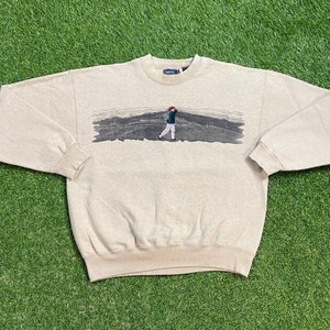 Vintage Golf Crewneck Sweatshirt Made USA Size Medium M US Open Masters Tiger Woods 1990s 90s Pull Over Oversized 1990s 90s