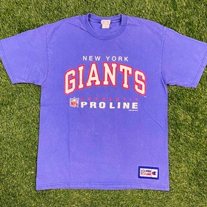 Vintage New York Giants T Shirt Tee Champion Size Large L NFL Football NYC Meadowlands 1990s 90s