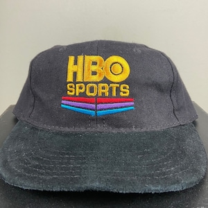 Vintage HBO Sports Snapback Hat Made USA Home Box Office Boxing Classic Television Warner Bros 1990s 90s