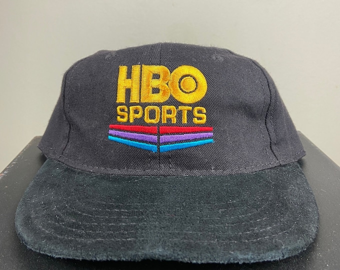Vintage HBO Sports Snapback Hat Made USA Home Box Office Boxing Classic Television Warner Bros 1990s 90s