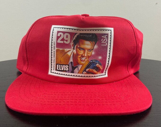Vintage Elvis Snapback Hat Cap Gold Medal Headwear OSFA Classic Rock The King 1990s 90s