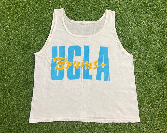 Vintage UCLA Bruins Tank Top Shirt Size Large L University California Los Angeles Pasadena NCAA College Basketball 1990s 90s