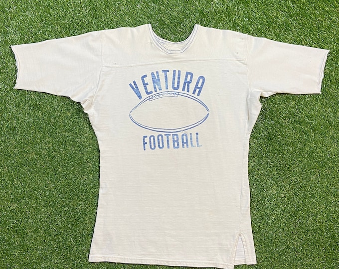 Vintage Ventura Football Jersey Shirt Size Small S Football 1950s 50s Classic Original Knit